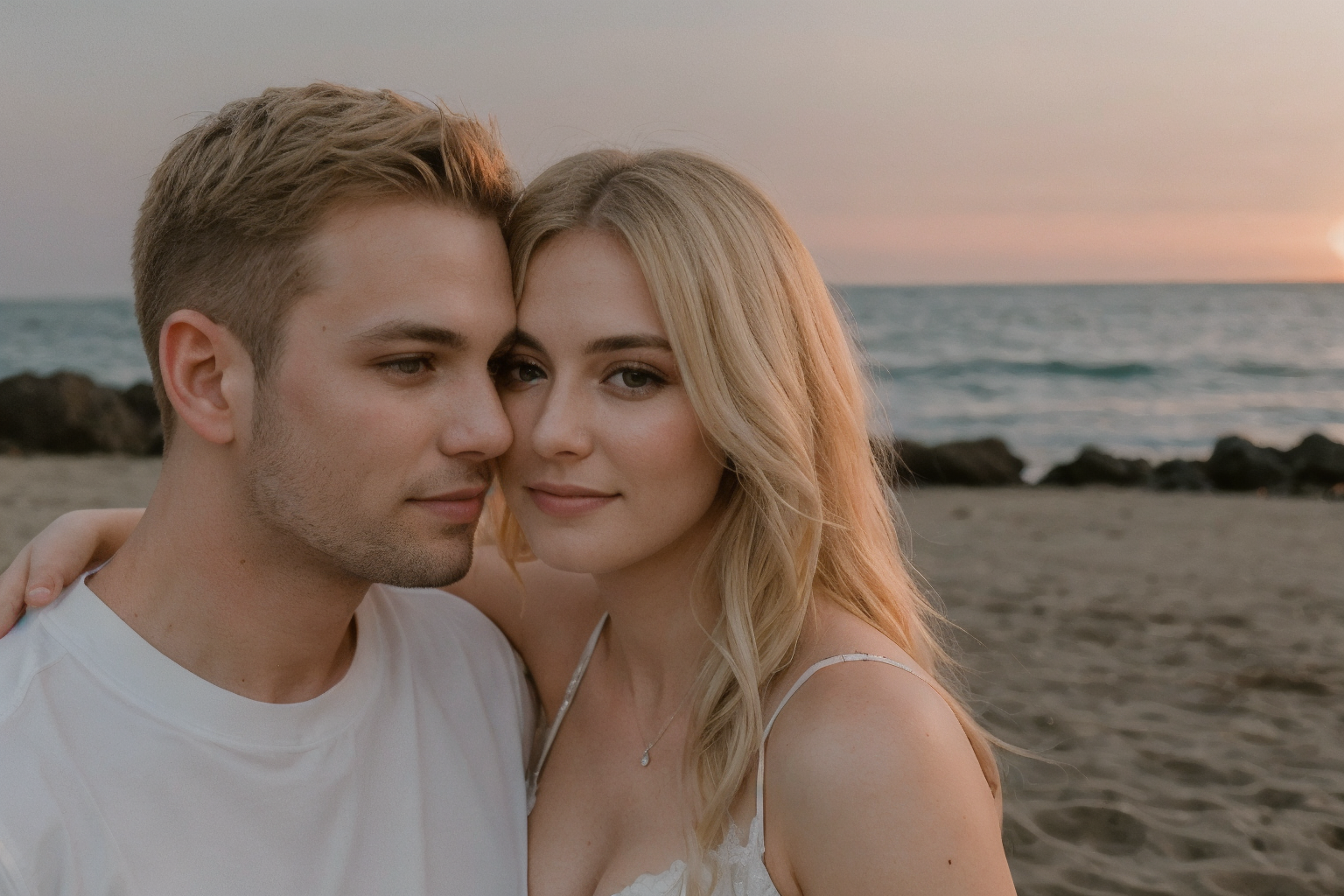 couple at a beach